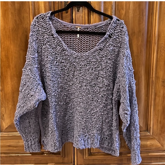 Free People Sunday Shore Pullover Sweater  S - Picture 3 of 6